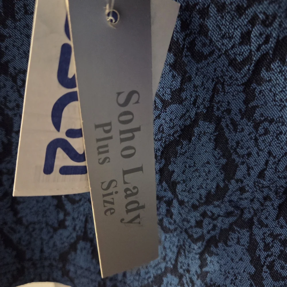 Blue Patterned Pants - Picture 3 of 5